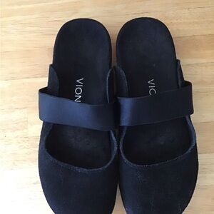 Vionic Women's Black Suede Mules - 8